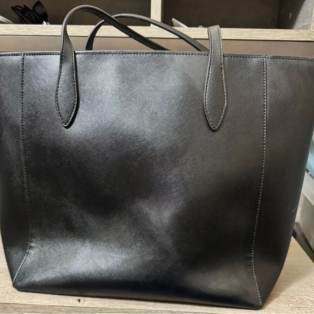 Kate Spade Black Dana Saffiano PVC tote with matching Madison wallet - Picture 3 of 16